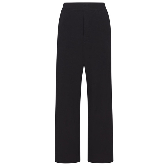 Skims Boyfriend Loose Pant Black Onyx Size Large - Picture 3 of 12